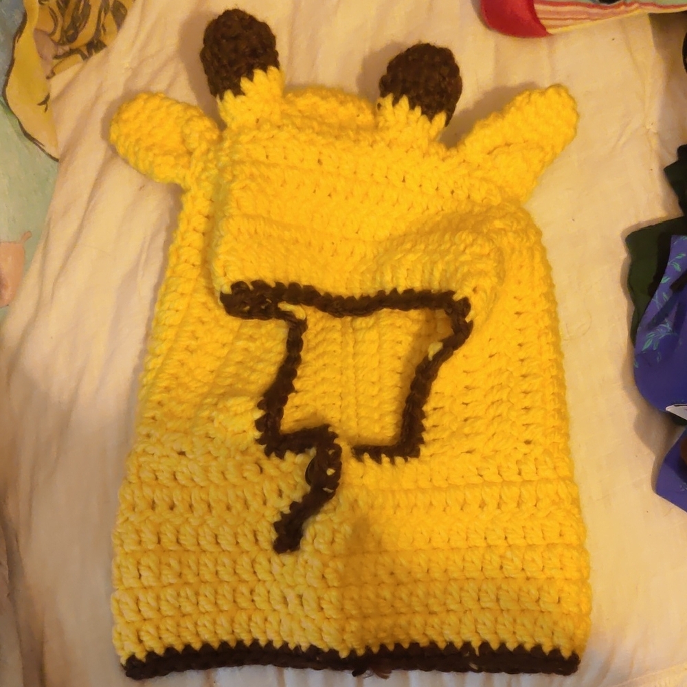Yellow and Brown Giraffe Knit Hat for Kids